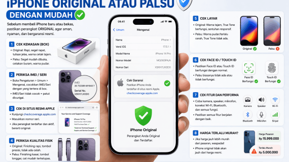 Cara Cek iPhone Original atau Palsu dengan Mudah
