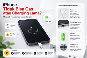 Cara Mengatasi iPhone Tidak Bisa Cas atau Charging Lama