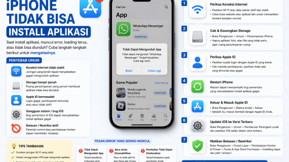 Cara Mengatasi iPhone Tidak Bisa Install Aplikasi