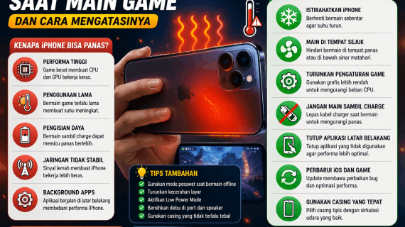 Kenapa iPhone Panas Saat Main Game dan Cara Mengatasinya